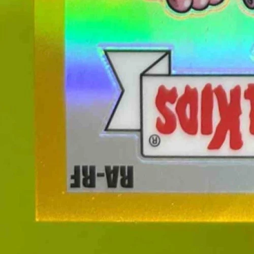 2024 Topps Chrome Garbage Pail Kids 7 ROY L. Flush Art by Rory Auto Gold /50 - Image 4 of 4