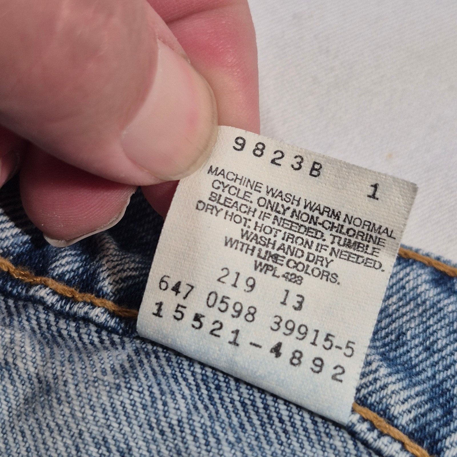 VTG LEVIS 512 JEANS SLIM FIT TAPERED LEG BLUE 28x30 SIZE 8 MADE IN MEXICO thumbnail 7