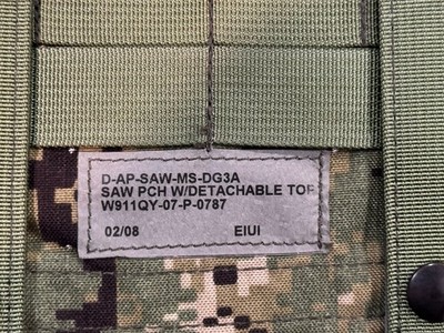 New Old Gen AOR1 & AOR2 SAW PCH W/DETACHABLE TOP SEAL DEVGRU NSW