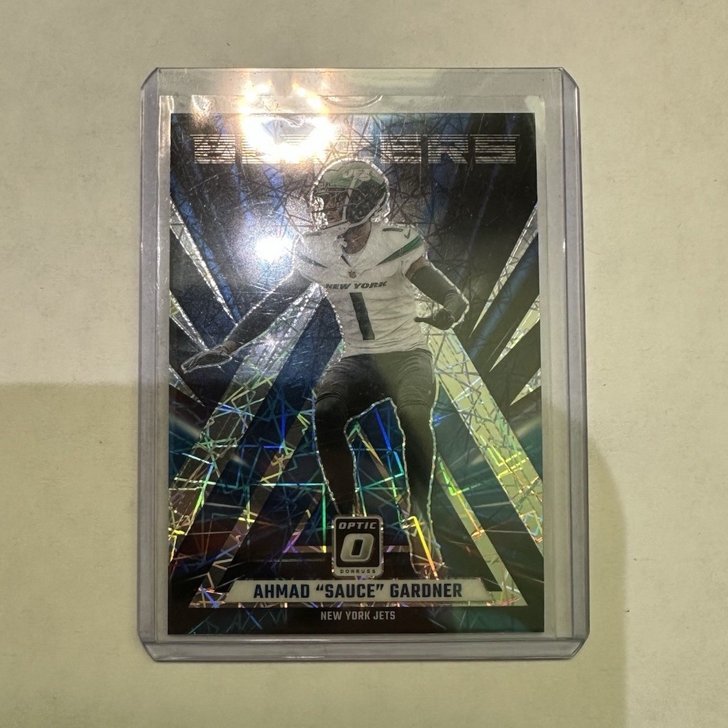 2023 Panini Donruss Optic Blazers Prizm Ahmad 'Sauce' Gardner #10 New York Jets