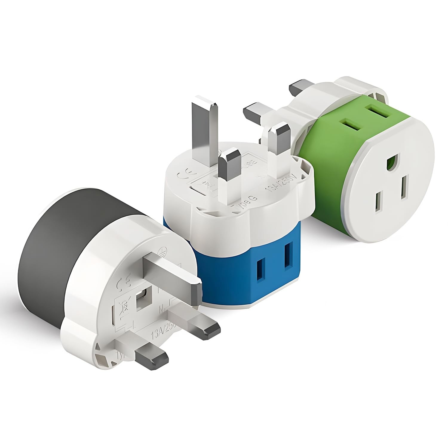 With 2 Usa Inputs 44*44*60mm, Blue