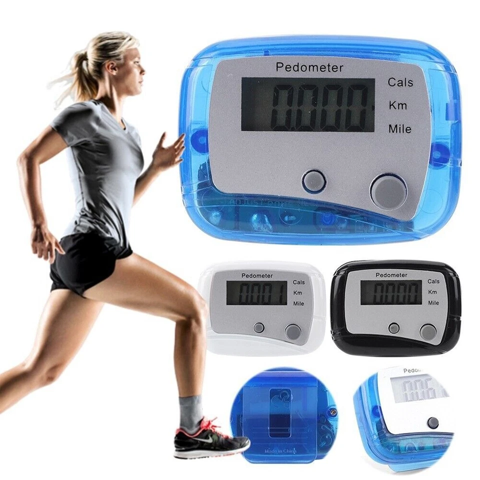 LCD Schrittzähler Laufen Joggen Clip einfache Bedienung Pedometer - Bild 1 von 4