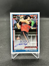 Will Robertson 2026 Topps Series 1 Rookie Card RC AUTO #91A-ROB White Sox