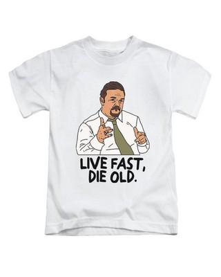 Live Fast Die Old David Brent Erwachsene T-Shirt lustig TV Show Oberteil Shirt neu