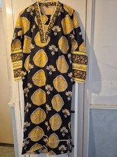 New 2 piece salwar kameez printed light  cotton summer material size s/m