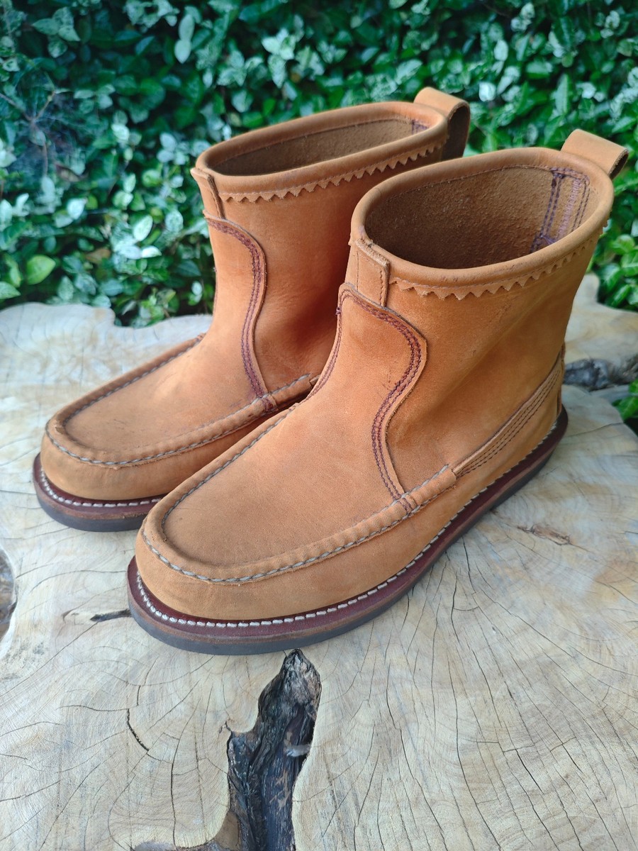 靴 Russell Moccasin KNOCK-A-BOUT BOOT Russell Moccasin Knock A'bout Boots Knockabout 4.5 D Brown