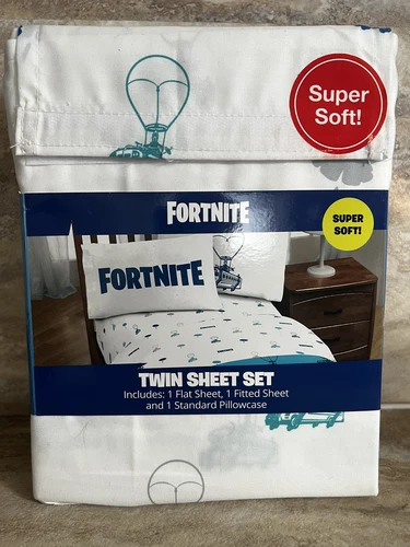 Fortnite Battle Bus Sheet Set Full- Super Soft 3 Piece New