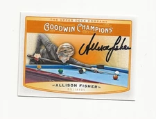 ALLISON    FISHER       AUTOGRAPHED   CARD