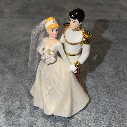 Disney Cinderella Prince Charming Porcelain Wedding Cake Topper Figurine 5 1/2".