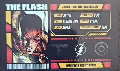 Flash Justice League Watchtower Security Access ID Card 2025