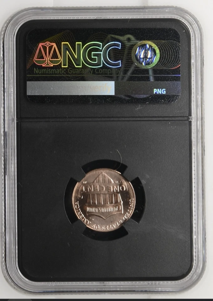 2025 P D Penny Abraham Lincoln Shield Cent NGC MS66 RD Proof First Day Issue % - Image 3 of 4