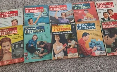 Popular Electronics Set 1957 See Photos FEB-NOV.  Missing JAN & DEC
