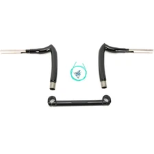 KST Kustoms High Gloss Black 1 1/2" Spearhead 10" Rise Handlebar - KST-3SH10HG