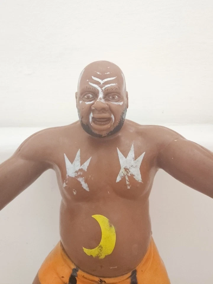 WWE Kamala WWF LJN Titan Sports 8"Wrestling Rubber Figure Toy 20cm Vintage 1987 - Image 3 of 4