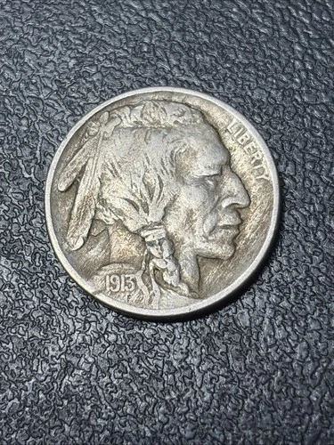 1913 D Type 1 Buffalo Nickel XF
