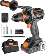 TITANCE X6 Advanced Cordless Drill Driver, 20V Brushless 1/2'' Impact Drill, 575