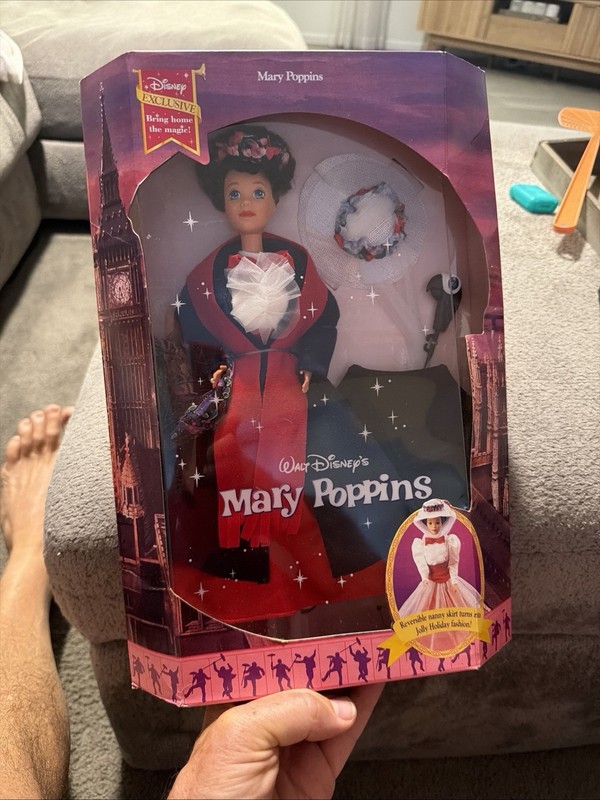 Vintage Mattel Disney Exclusive 1993 Mary Poppins Doll #10313 Barbie New In Box