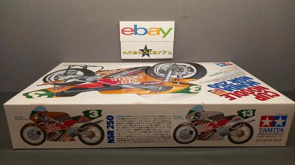 1/12 Tamiya Honda NSR 250 1990 Cup Noodle N. Aoki  14061 + Decals HB - Immagine 2 di 4