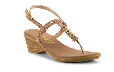 Onex Mykanos Cork Strappy Toe Post Cork Wedge Sandal Womens sizes 5-11 NEW