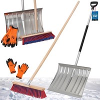 Kotarbau® Schneeschaufel Mit Aluminiumstiel StraßEnbesen Handschuhe...