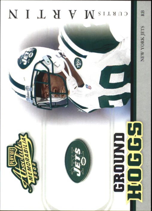 2002 Absolute Memorabilia Ground Hoggs Gold #GH3 Curtis Martin - FB
