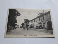 Cartolina Bresso Via Vittorio Veneto Animatissima Con Tram Persone Negozi