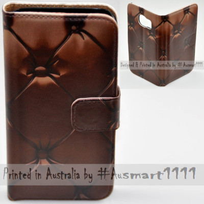 For Huawei Series - Leather Look Print Wallet Mobile Phone Case Cover