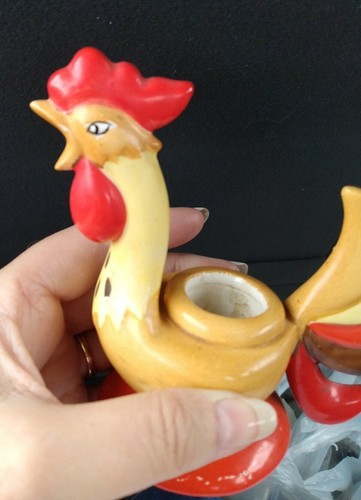 Retro Holt Howard 1960 Rooster Taper Candle Holder - Vintage - Single Qty 1 - Picture 2 of 12