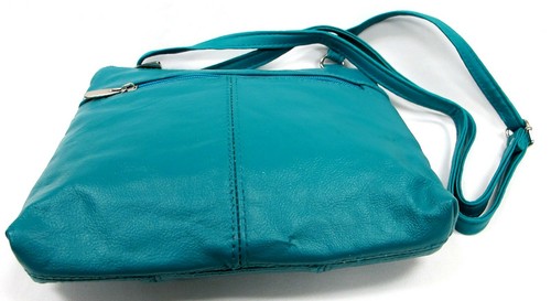 Genuine Leather Every Day Purse Shoulder or Cross Body Slim Light Weight & Soft - Picture 37 of 42