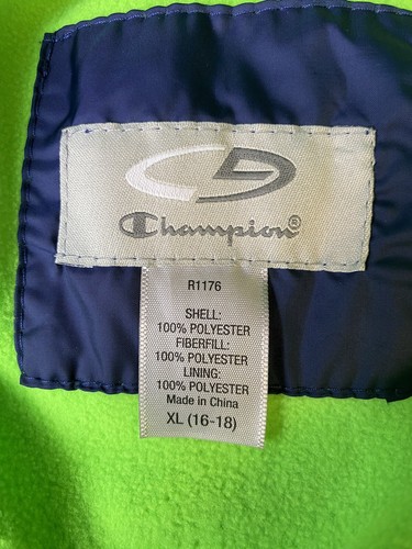 New Winter Champion Hooded Puffer Jacket Boys Size XL New - Picture 4 of 4