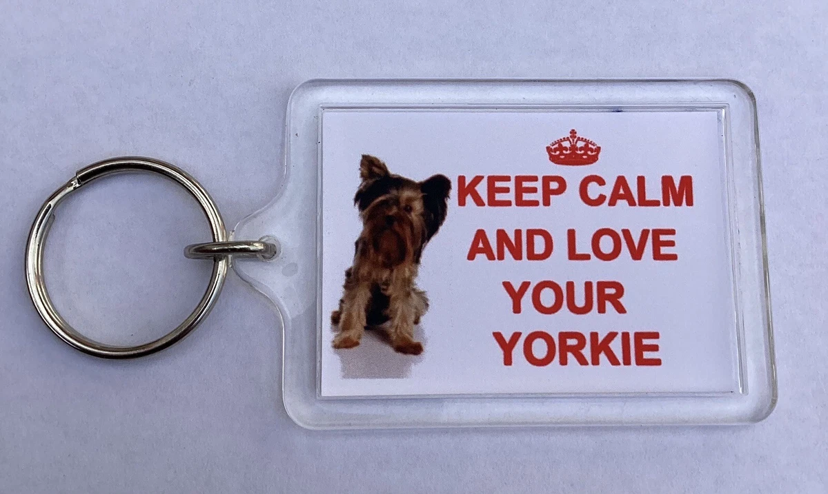 Cairn Terrier Dog Keyring Keychain - Black Acrylic Bag Charm Lanyard Gift
