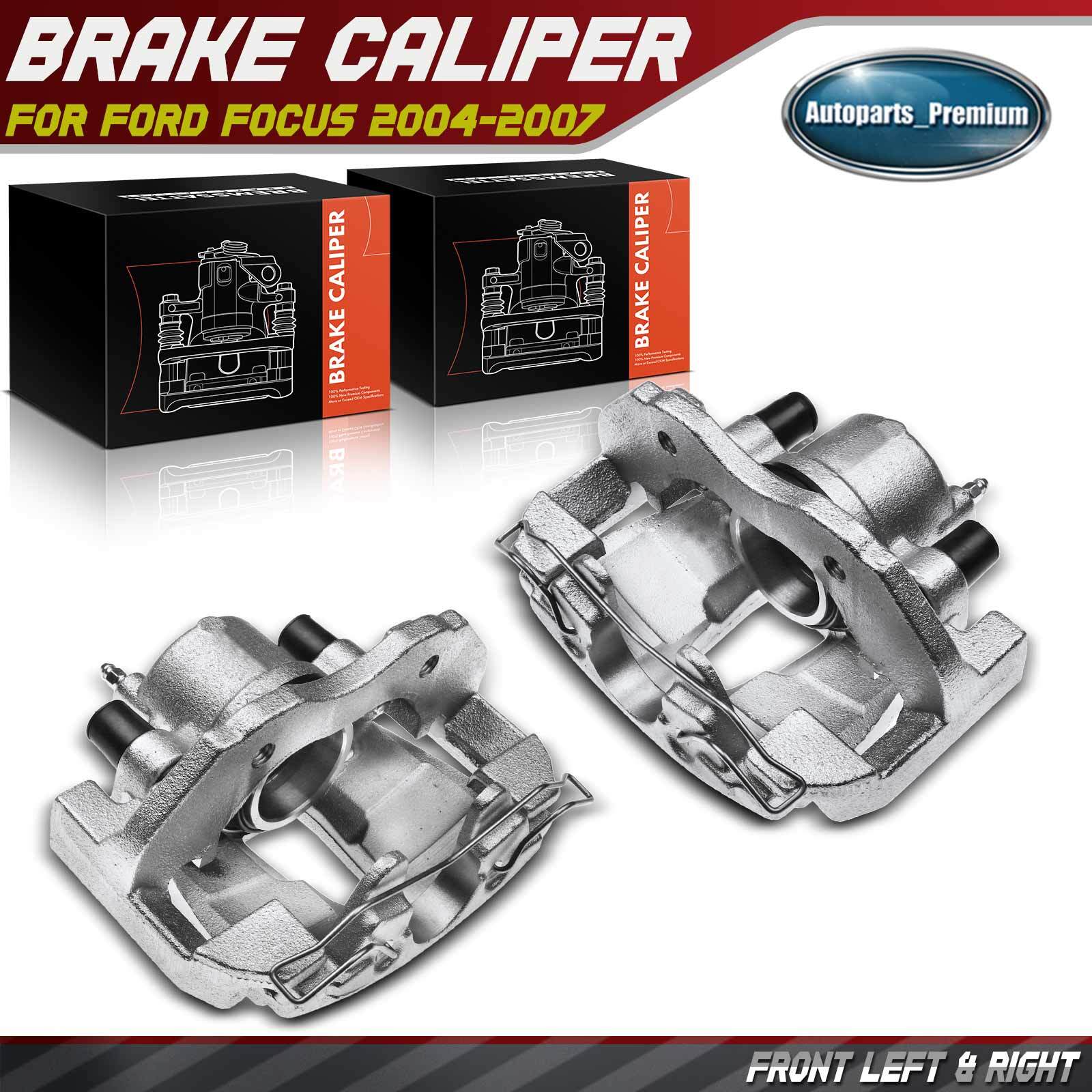 2x Front Left+Right Brake Caliper w/ Bracket for Ford Focus 2004 2005 2006 2007