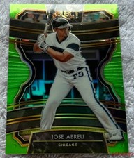 2020 Panini Select JOSE ABREU #21 Neon Green Prizm 05/99 Chicago White Sox
