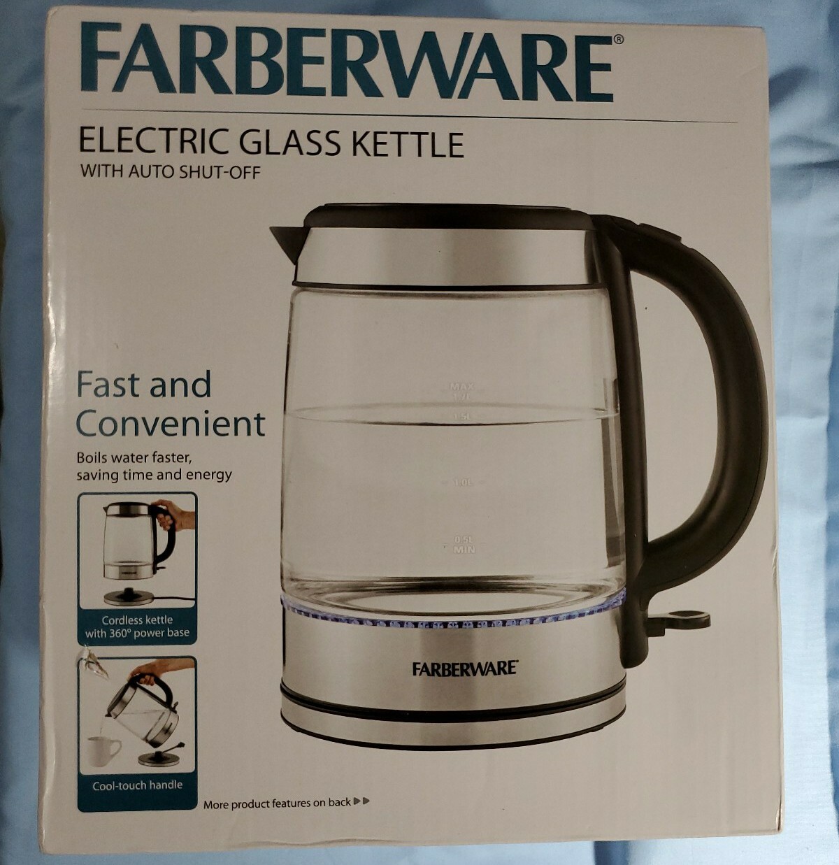Liter Farberware Tea Kettle Cordless Speed-Boil Farberware