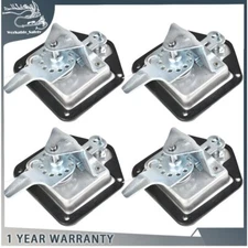4 Trailer Door Latch T-Handle Lock Stainless Steel Keys Camper RV Truck Toolbox