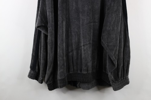 Vintage 90s Y2K FUBU Mens 2XL XXL Spell Out Script Baggy Fit Velour Jacket Gray - Picture 13 of 13