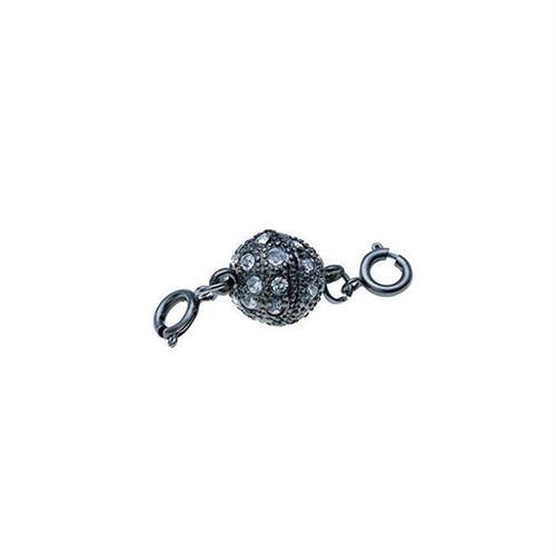 2Set Ball Clasp Magnetic Necklace Bracelets Rhinestone Jewelry Making Buckle - Picture 9 of 11