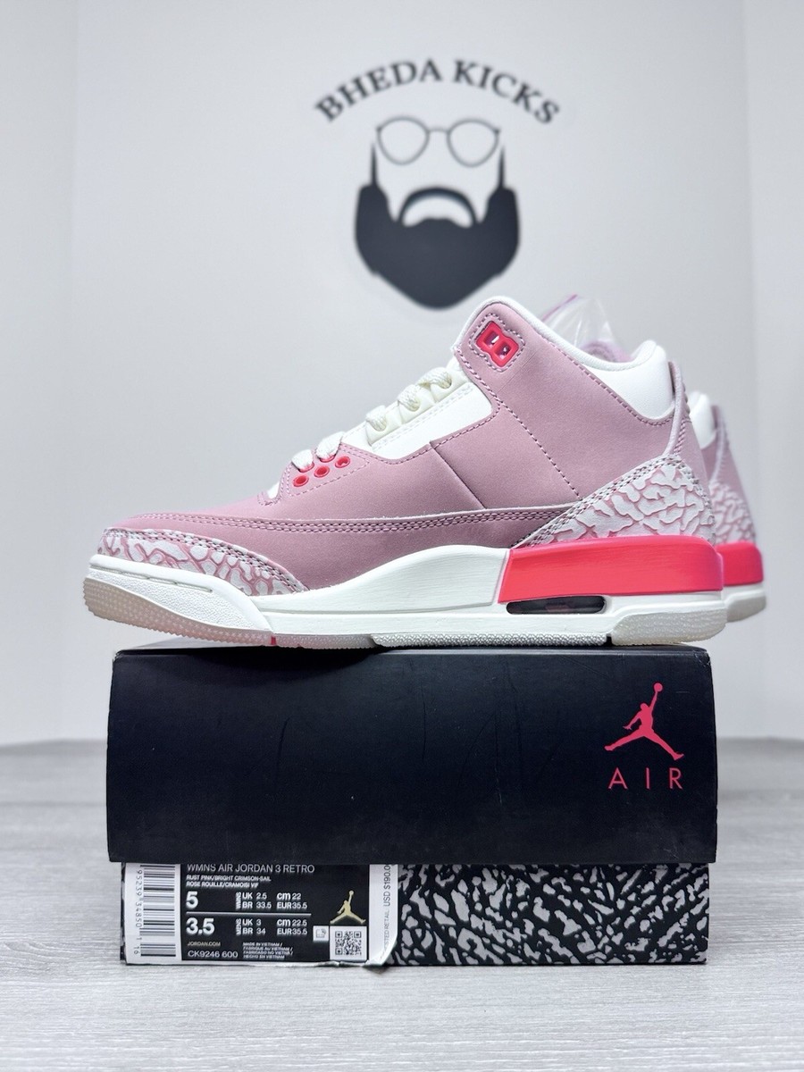 air jordan 3 rust pink release date