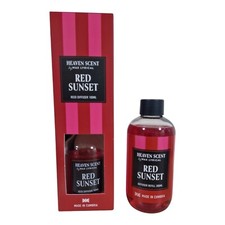 Heaven Scent Wax Lyrical Reed Diffuser & Refil Red Sunset Saffron,Jasmine,Amber