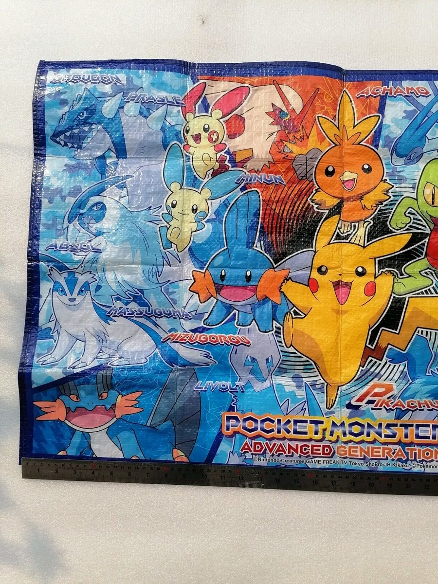 vintage nintendo pokémon​ advanced generations picnic mat sheet