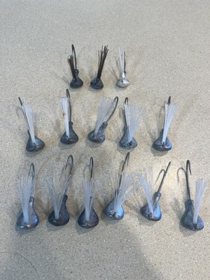 10 Testine Piombate Eagle Claw 1/8 Oz #2 – Incastranti, Dipinte, Per Persico E Crappie