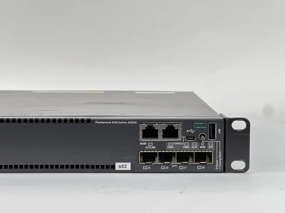 HPE FlexNetwork 5130 24G 4SFP+ 1-Slot HI Switch 24x Gigabit 4x 10GbE 2x Fans L3 - Image 2 of 4