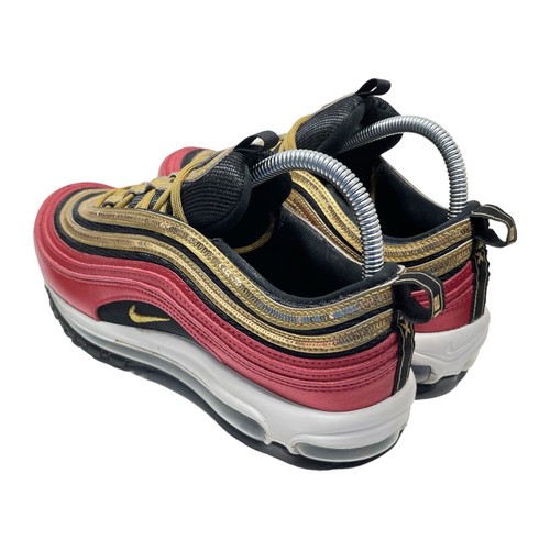 Nike Air Max 97 Women’s Running Shoes Red Metallic Gold CT1148-600 Size 8.5 - Picture 8 of 15