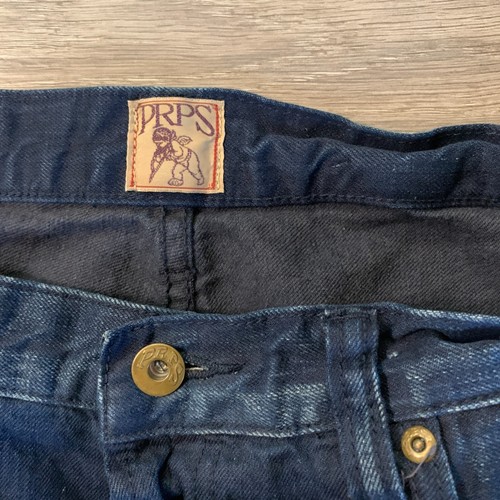 PRPS Barracuda Jeans Button Fly Herren 33x28 Dark Wash Straight Leg Denim - Bild 4 von 12