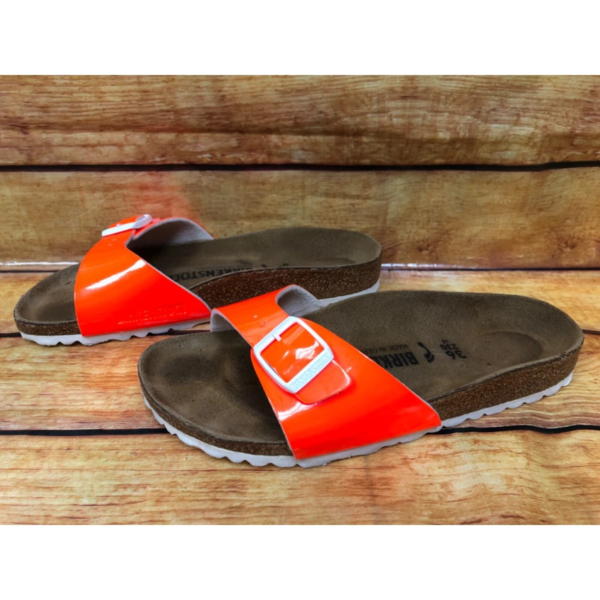Neon orange best sale sandals