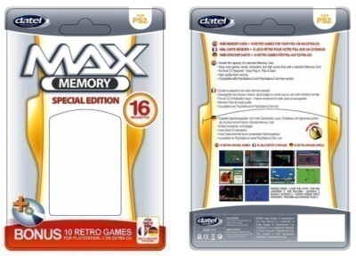 PS2 - Memory Card / Memorycard / Speicherkarte 16 MB Max Memory [DATEL]
