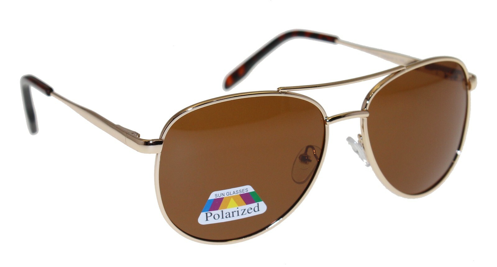 Mens Womens Aviator Sunglasses Black Brown Blue Polarised Lens Premium
