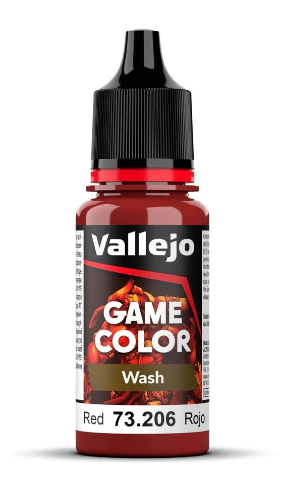 Vallejo 73.206 Red 18 ml - Game Color Wash