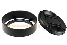 Metal 55mm Vented Hood for Nikon Nikkor Sony Canon Pentax Leica lens Front Cap