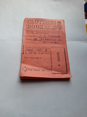 A 1947 Clothing Coupon UK